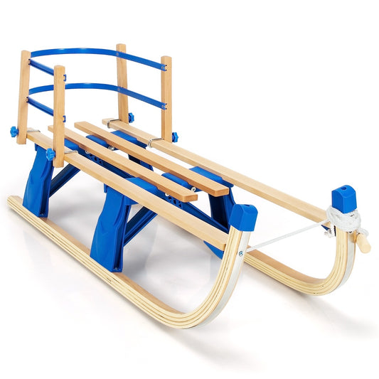 Livsk costway familie winterpret slee set opvouwbare slee met dubbele rugleuning en opblaasbare sneeuwboei 107cm met sleepband roze