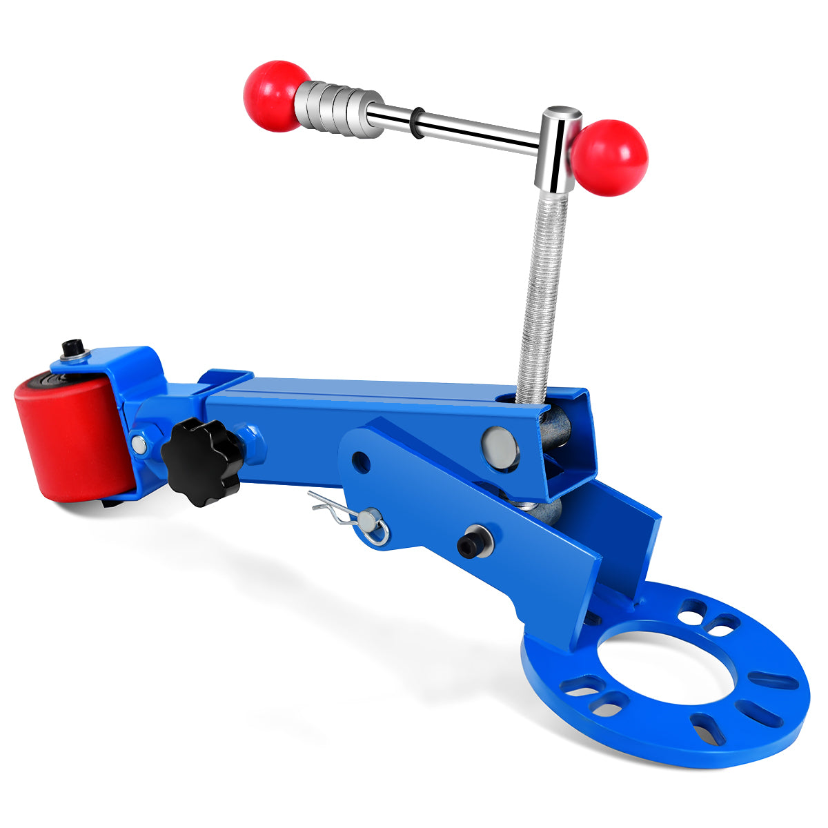 Livsk costway fenderroller met 180 en 229 36cm verstelbare arm voor auto onderhoud blauw 1 1