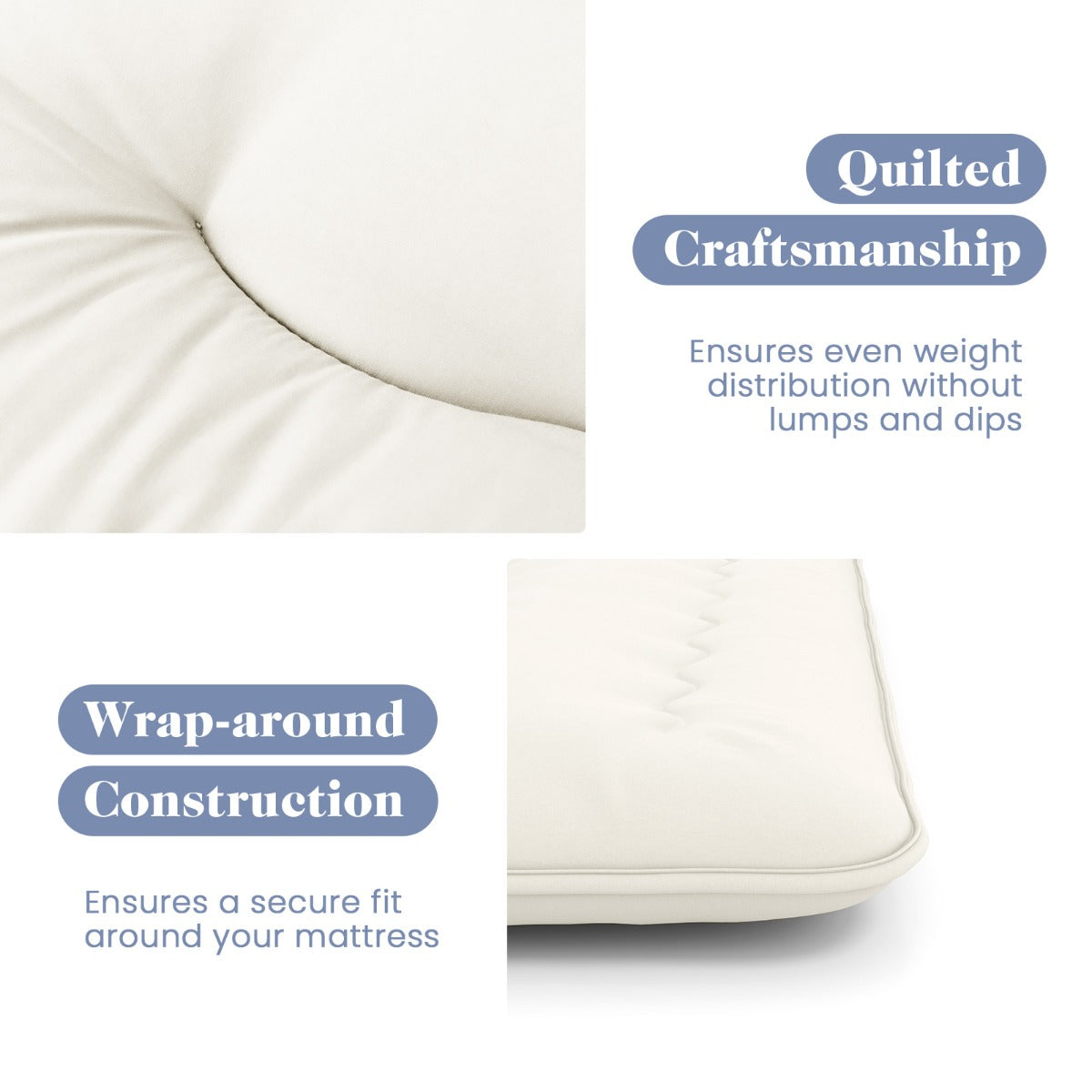 LIVSK Opvouwbare Futon-matras - Hoogwaardige Polyester - Wasbare Microvezelhoes - Veelzijdig voor Thuis en Kamperen - 200 x 140 x