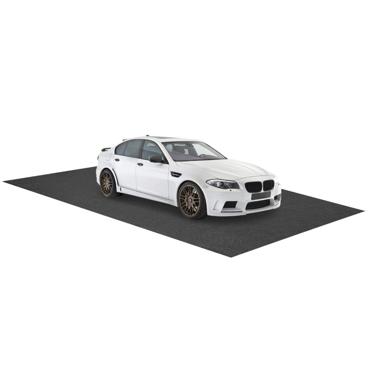 LIVSK Garagevloermat - Dubbelzijdig en Waterdicht - Absorbeert Vloeistoffen - Maatwerk mogelijk - 600/800 x 220 cm - Grijs