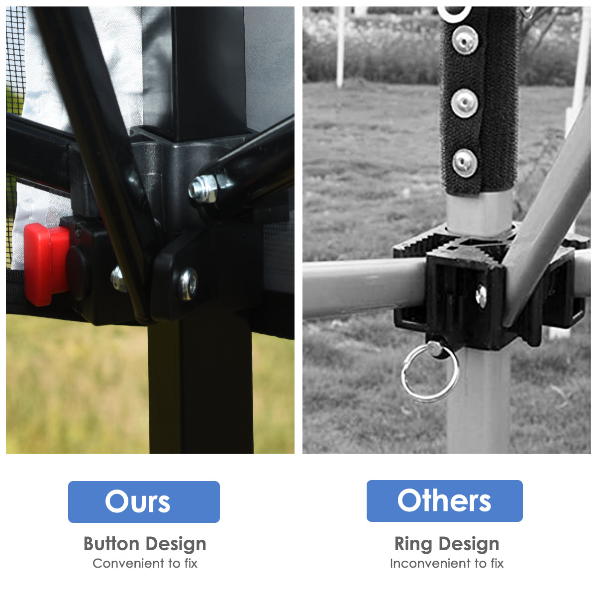 LIVSK Opvouwbare Tuintent - Waterdicht - UV-bescherming - Verstelbare Stalen Poten - Inclusief Draagtas - 181 x 181 x 210 cm -