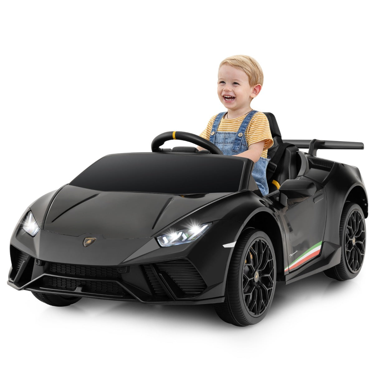 LIVSK Gelicentieerde Lamborghini Sportauto voor Kinderen - 2 12V-motoren - Afstandsbediening - LED-verlichting - USB-aansluiting