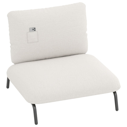 Livsk costway gewatteerde fauteuil 92 x 82 cm een vrijetijdsstoel met rugleuning en royale zitting beige 2