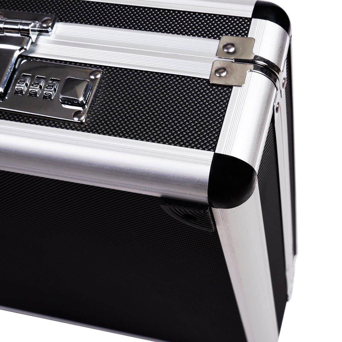 LIVSK Geweerkoffer - Hoogwaardig Aluminium en Zwart ABS - Schuiminzet voor Schokabsorptie - Veilig met 4 Sloten - 134 x 35 x 12