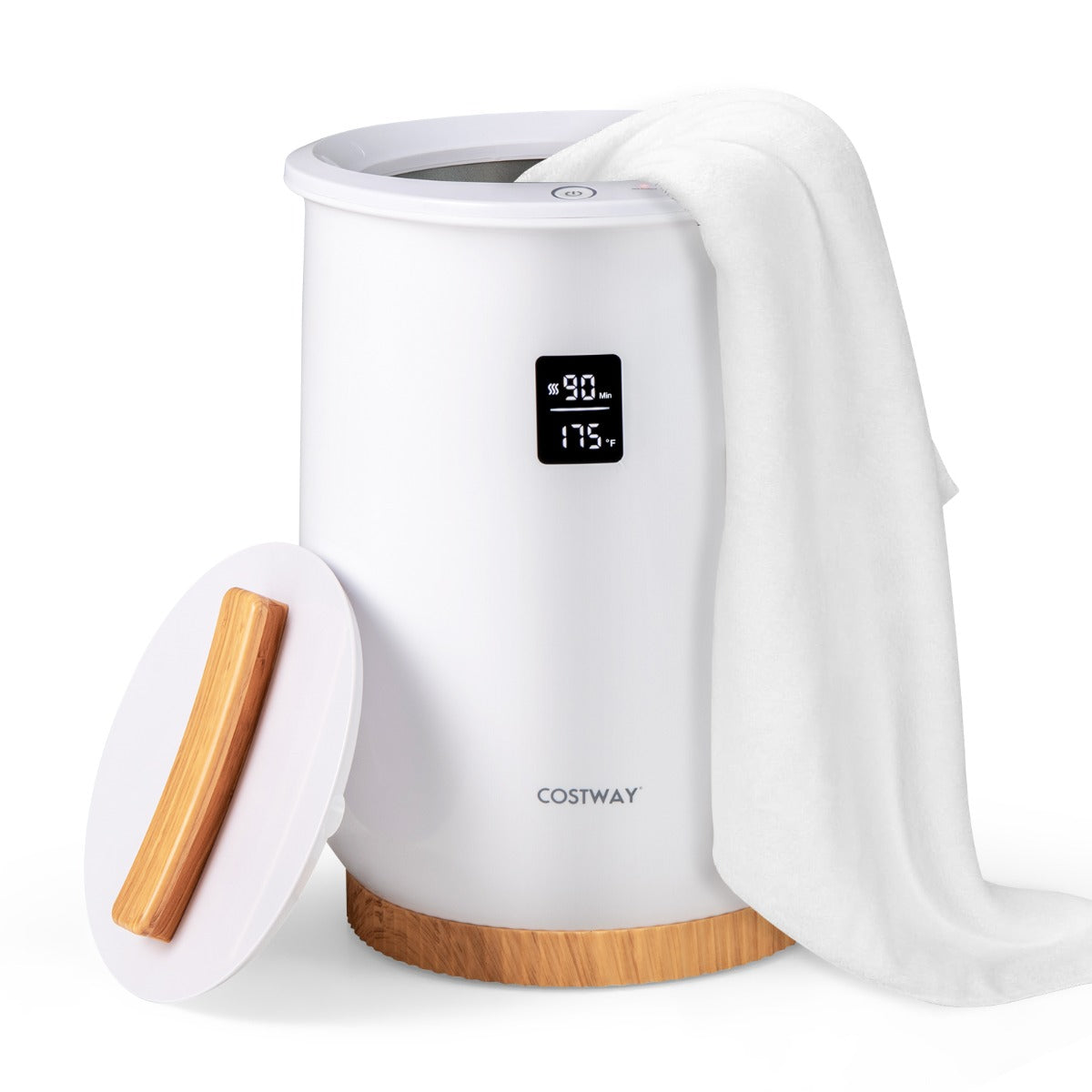 LIVSK Handdoekverwarmer-emmer - Grote Capaciteit 20L - Snel Verwarmen - Eenvoudige Bediening - Wit