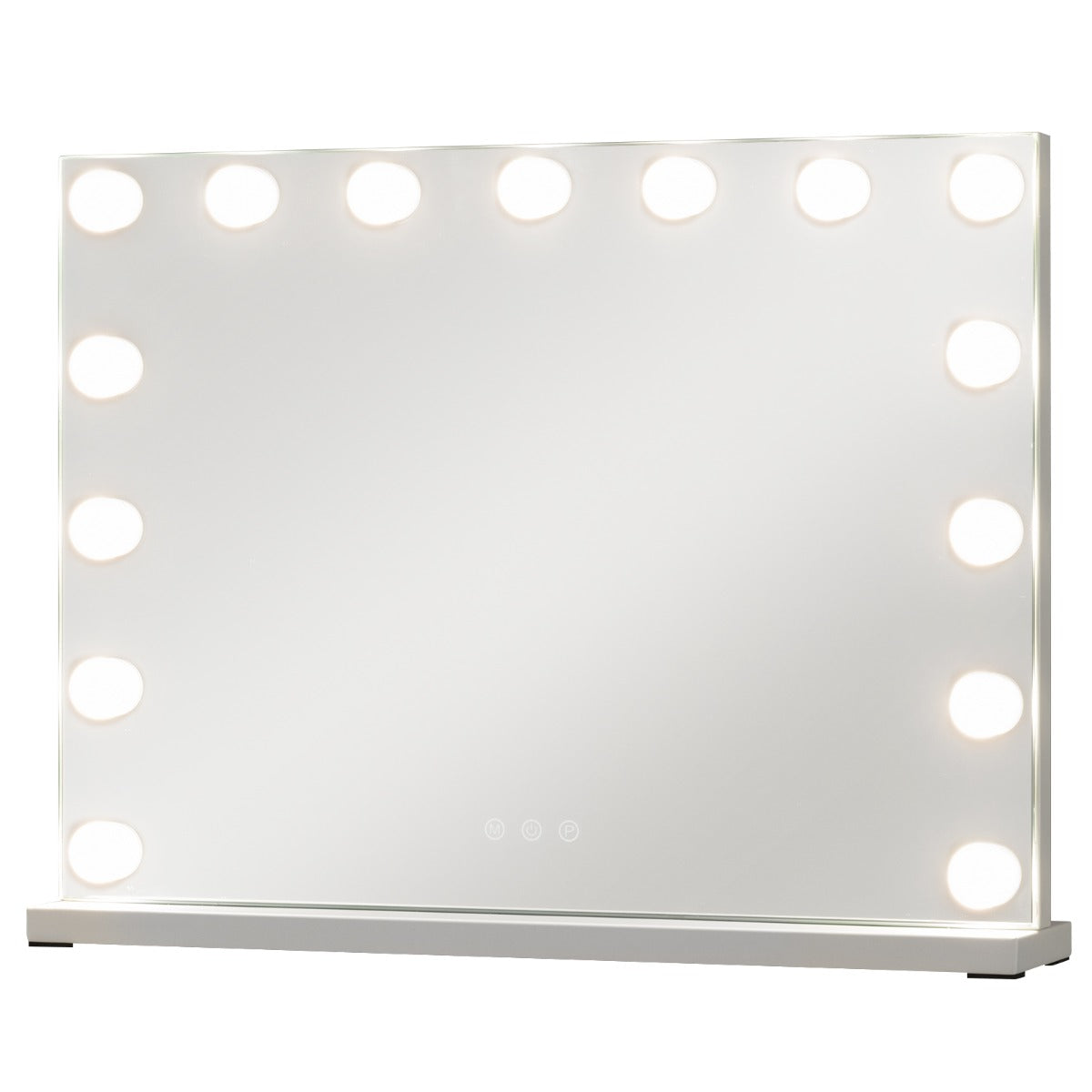 Livsk costway hollywood make upspiegel met verlichting met drie lichtkleuren en instelbare helderheid s