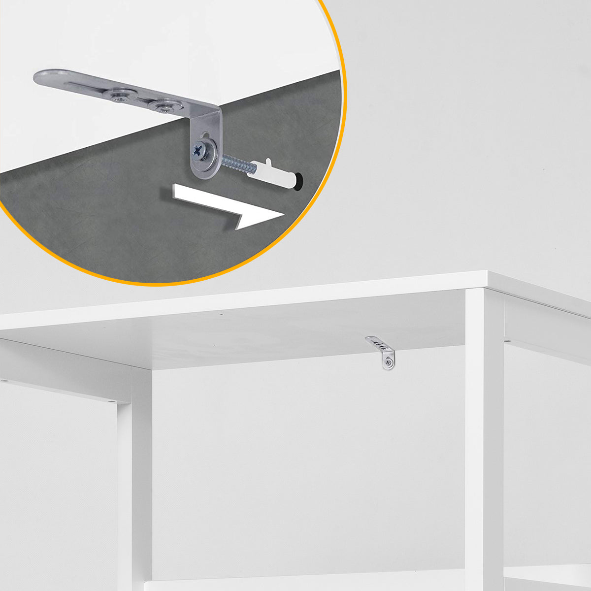 LIVSK Opbergkast Onderkast - Milieuvriendelijk Hout - Veilig met Anti-kantelinrichting - Veelzijdig voor Huis - 60 x 32,5 x 112