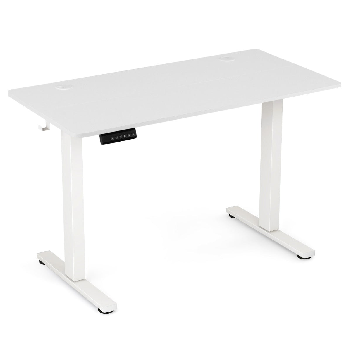 LIVSK Elektrisch Sta-Bureau - Ergonomisch met Hoogtebereik 73-122 cm - Geheugenfunctie - Kabelmanagement - Wit