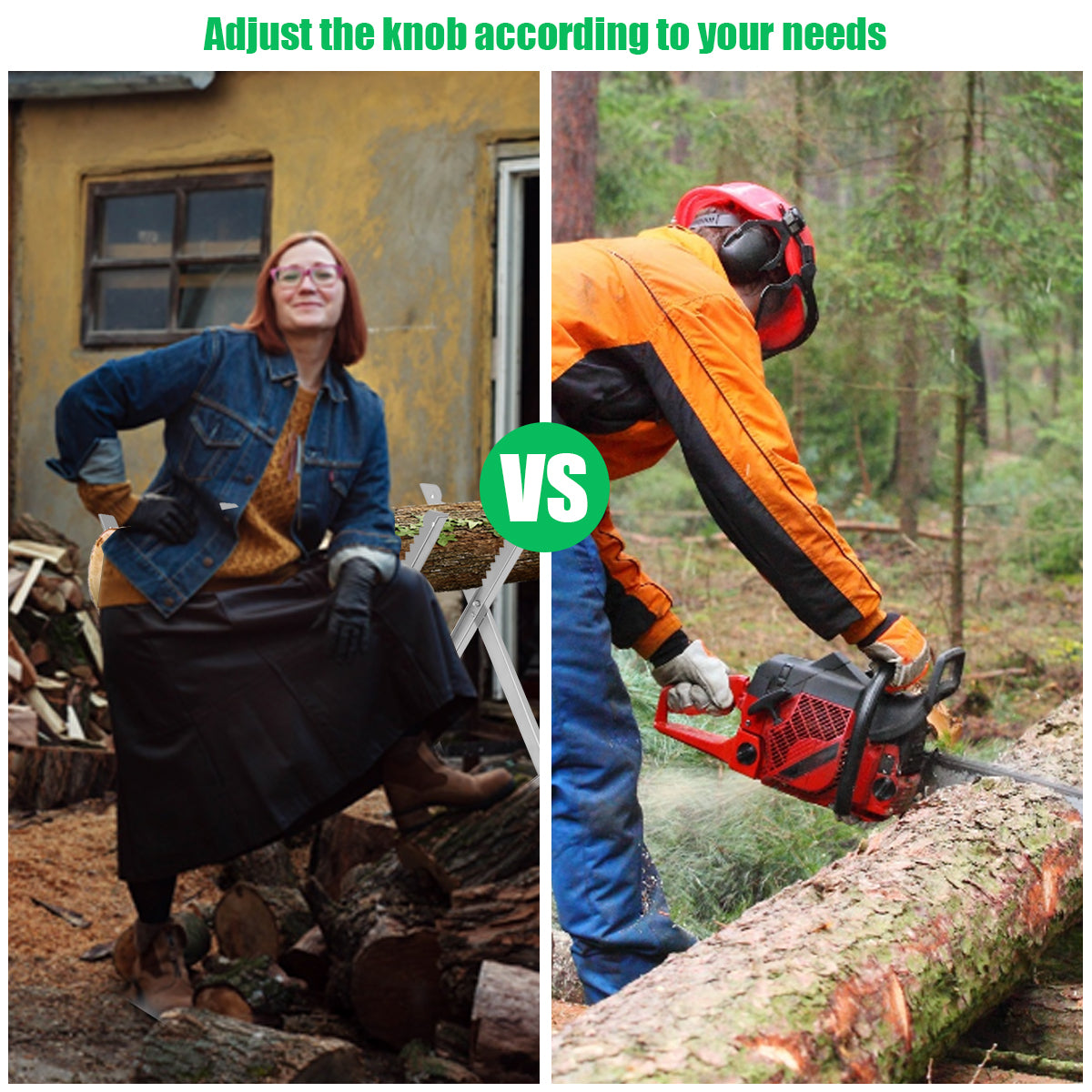 LIVSK Schraag met Gekartelde Zaagtanden - Opvouwbaar en Draagbaar - 100 kg Capaciteit - Stevige Stalen Constructie - 82 x 82 x 80