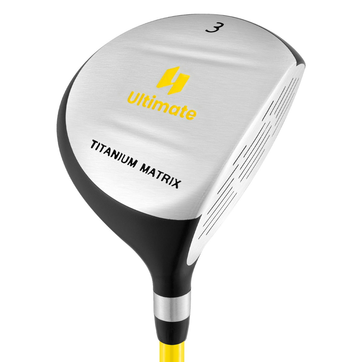 LIVSK Junior Fairway Hout - Aluminiumlegering Clubhoofd - Flexibele Glasvezel Shaft - Inclusief Beschermhoes - Voor Kinderen 8-10