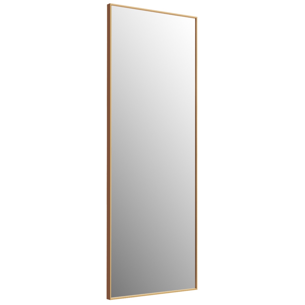 LIVSK Staande Spiegel Over De Hele Lengte - Explosiebestendig Glas - Roestvrij Aluminium Frame - 150 x 56 cm - Goud