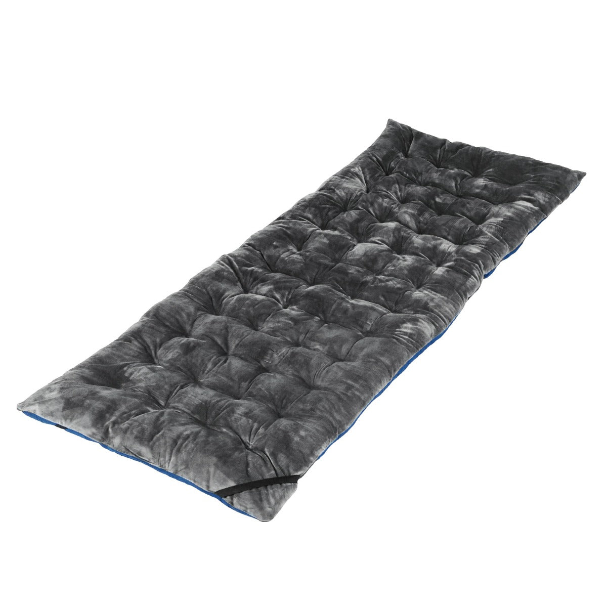 Livsk costway katoenen veldbed kussen 7 cm dikke matras met 4 bevestigingsbanden multifunctioneel voor campingbed ligstoel tuinligstoel donkergrijs 1 1