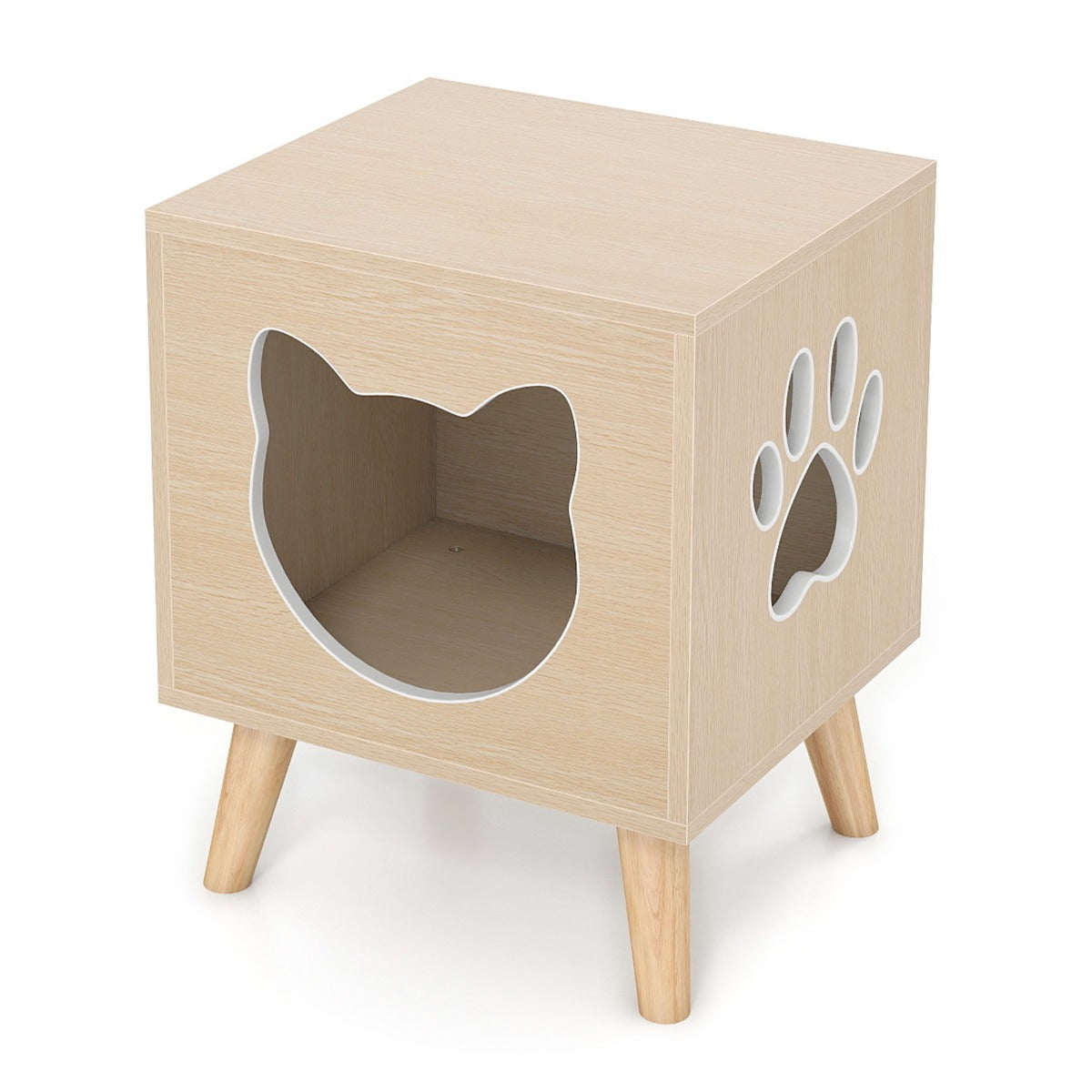 Livsk costway kattenbakmeubel modern kattenbakmeubilair 1 1