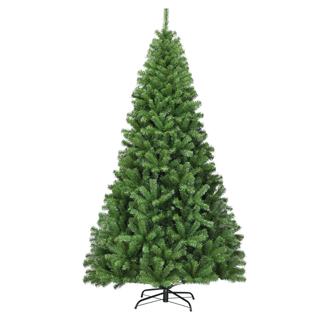 LIVSK Opvouwbare Kunstkerstboom - Realistische PVC naalden - Stevige metalen standaard - 1346 takken - 130 x 225 cm - Groen
