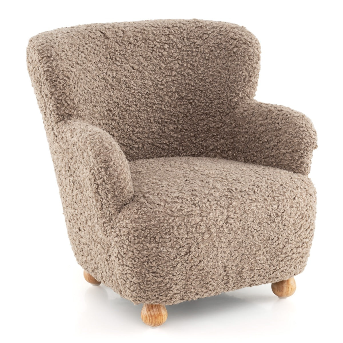 Livsk costway kinderbank kinderfauteuil met rugleuning en houten poten gestoffeerde kinderstoel