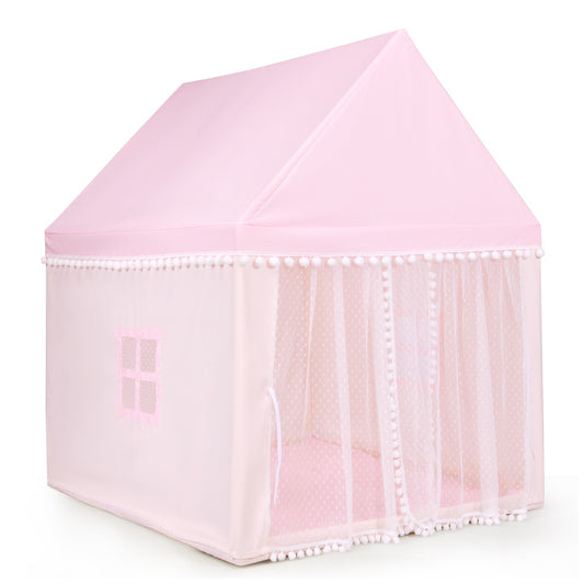Livsk costway kinderspeeltent kindertent met zachte mat muskietennetgordijn en 2 ramen 105 x 120 x 140 cm