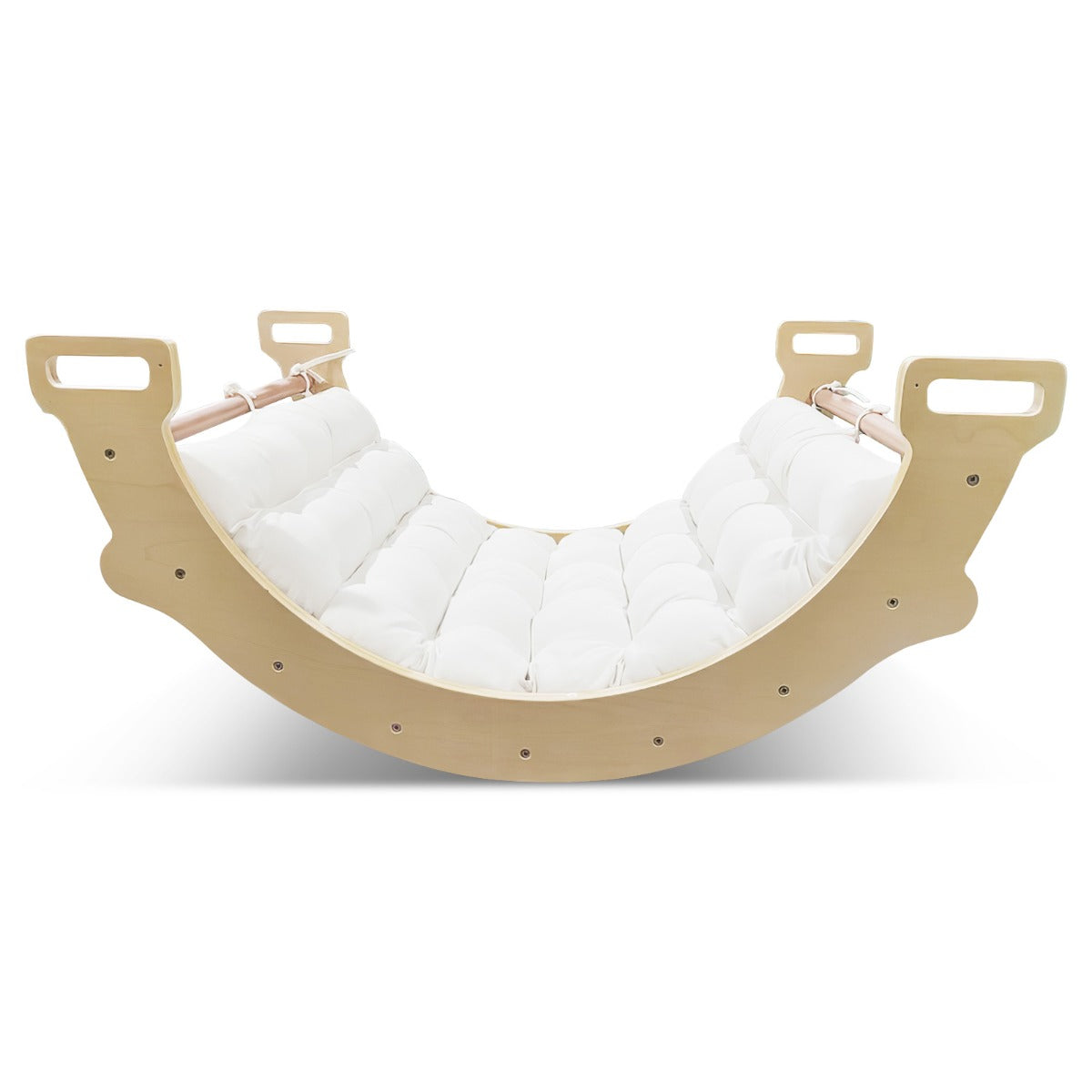 LIVSK 3-in-1 Klimboog - Multifunctioneel Speelgoed met Zacht Kussen - Veilig en Duurzaam - Ruimtebesparend - Natuurlijk