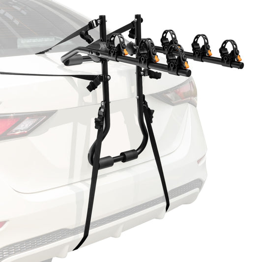 Livsk costway kofferbakfietsendrager voor 3 fietsen achterklepfietsendrager met verstelbare lengte en hoek