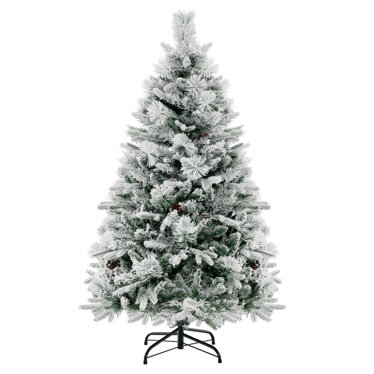 LIVSK Kunstkerstboom met Verlichting - 160 LEDlampjes - 8 Lichtmodi - 472 Takpunten - 136 cm - Groen