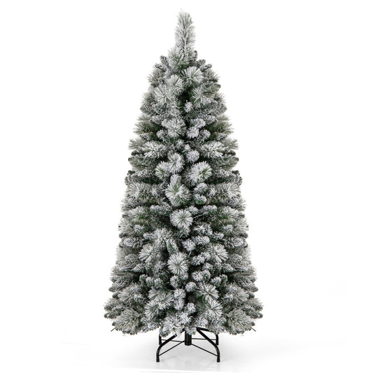 Livsk costway kunstmatige dennenboom met led lampjes en opblaasbare kerstmanbeer opvouwbare kerstboom in warm wit en opblaasbare kerstboom