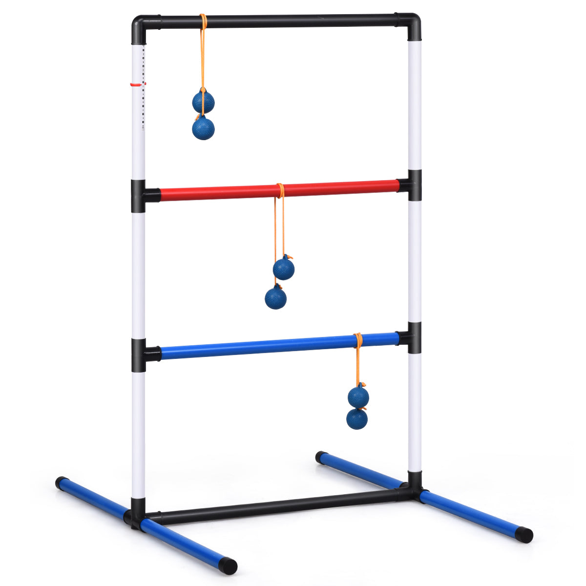 LIVSK Laddergolfset Binnen en Buiten - Voor 2 tot 4 Spelers - Duurzame PVC - Inclusief Draagtas - Veilig voor Kinderen - Wit