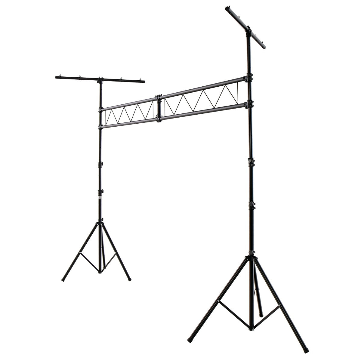 LIVSK Professionele Lichtstandaard - Hoogteverstelbaar 180-350 cm - 32 Bevestigingspunten - Draagbaar - Tot 100 kg - Zwart