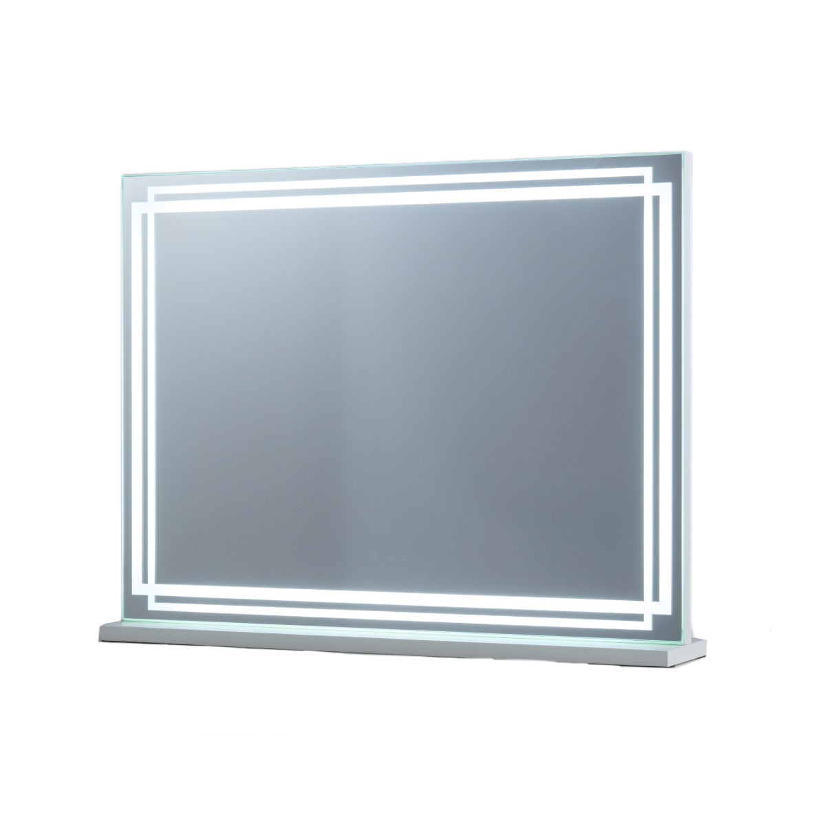 Livsk costway led make upspiegel hollywood kaptafelspiegel 3 instelbare lichtkleuren m