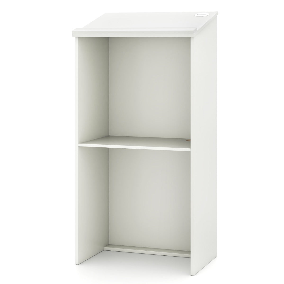 Livsk costway lessenaar lectern staande bureau van hout voor klaslokalen kantoor restaurant seminar wit 1 1