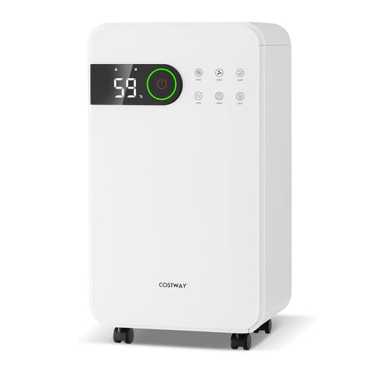 LIVSK Luchtontvochtiger - 15L/dag Capaciteit - 3 Modi - Stille Werking ≤ 33 dB - Automatische Uitschakeling - Wit