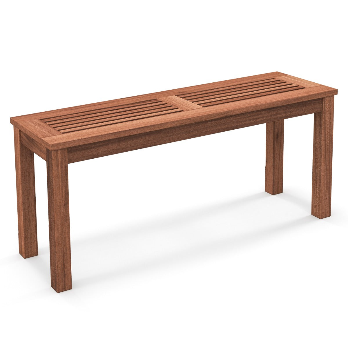 LIVSK Houten Tuinbank - Massief Hout voor 2 Personen - Duurzaam en Elegant - Geschikt voor Binnen en Buiten - 100 x 30,5 x 47 cm