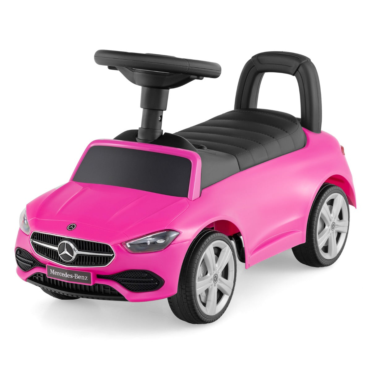 LIVSK Mercedes-Benz Glijauto - Voetgestuurd met Geluidseffecten - Opbergruimte - Voor Peuters 12-36 maanden - Zwart