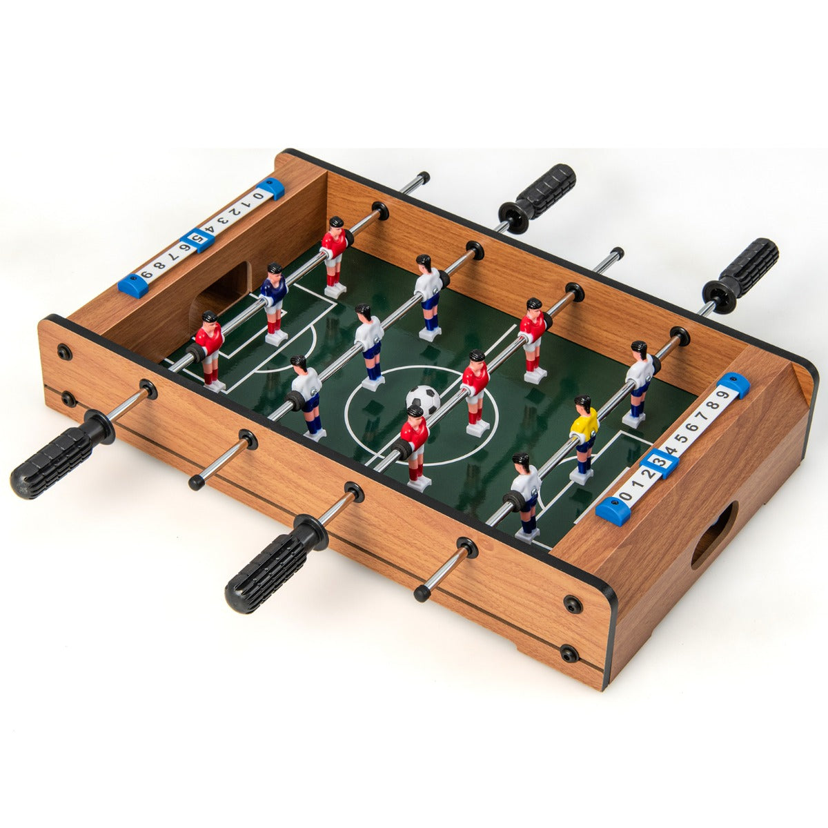 LIVSK Tafelvoetbaltafel - Stabiele MDF-structuur - Compleet met Scorebord en 2 Voetballen - Voor Kinderen en Volwassenen - 51 x