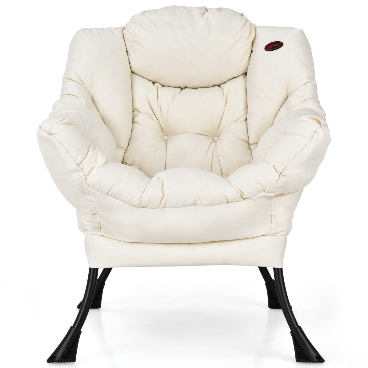 LIVSK Vrijetijdsstoel - Comfortabel en Ergonomisch - Stevig Metalen Frame - Lichtgewicht en Compact - Blauw/Bruin/Beige