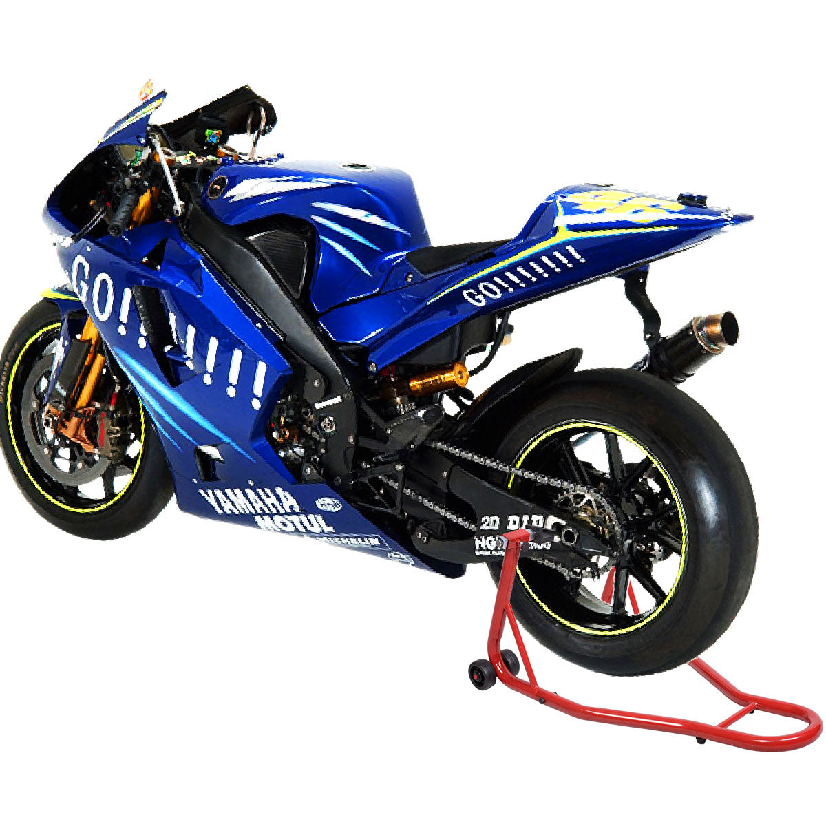 LIVSK Professionele Motorfiets Reparatiestandaard - Verstelbare Breedte 71-86 cm - Robuust en Duurzaam - Stabiel met 4 Wielen -