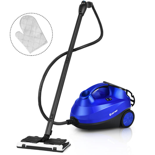 LIVSK Multifunctionele Stoomreiniger 2000 W - 1,5L Tank - 19 Accessoires - Tot 45 min Stoomtijd - Veilig en Chemievrij - Blauw
