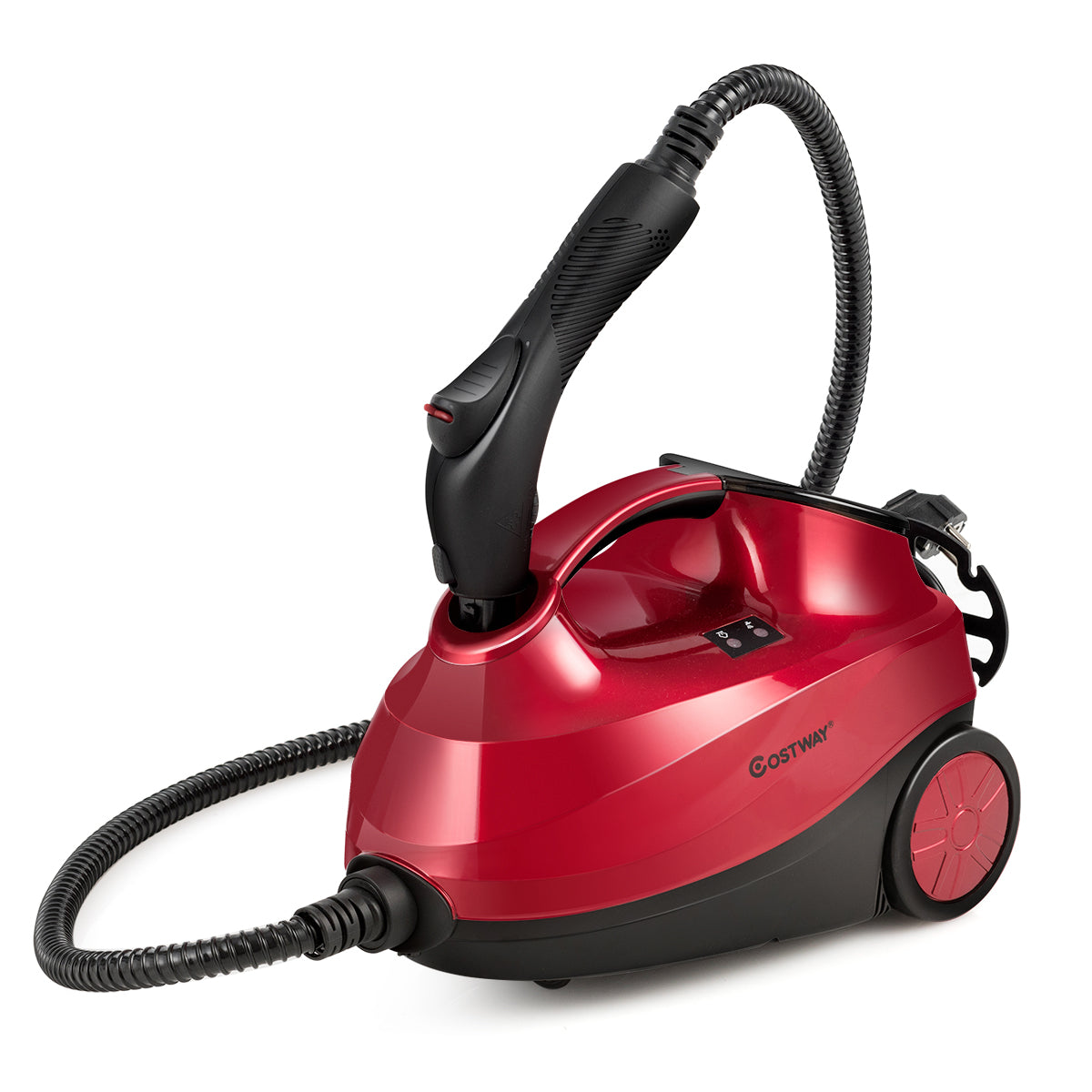 LIVSK Stoomreiniger 2000 W - 1,5 L Tank - Automatische Uitschakeling - 19 Accessoires - Tot 45 Minuten Stoomtijd - Rood