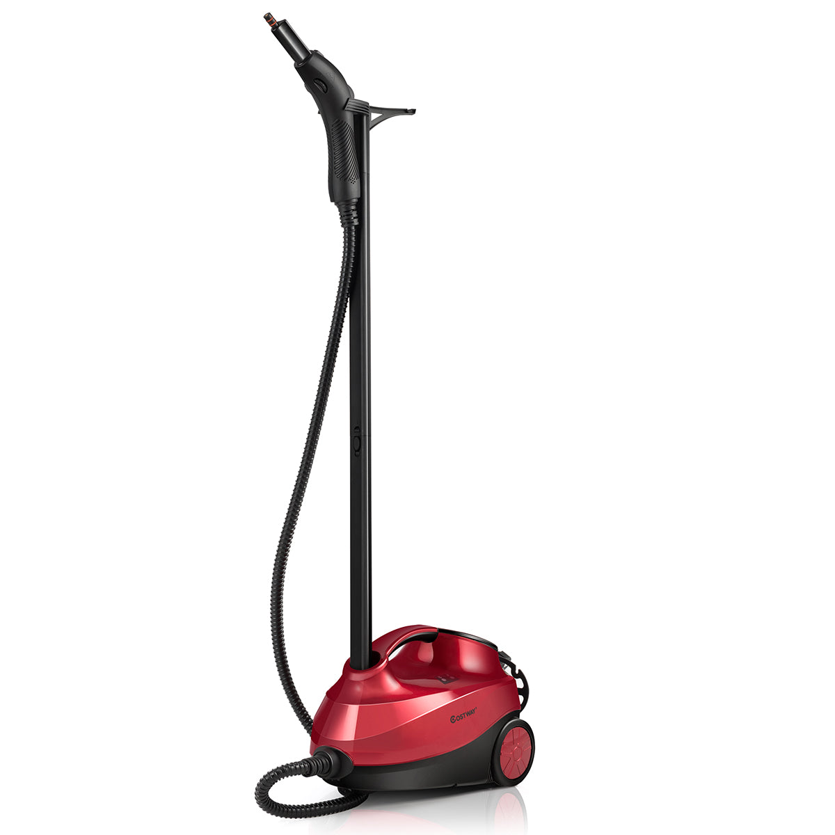 LIVSK Stoomreiniger 2000 W - 1,5 L Tank - Automatische Uitschakeling - 19 Accessoires - Tot 45 Minuten Stoomtijd - Rood
