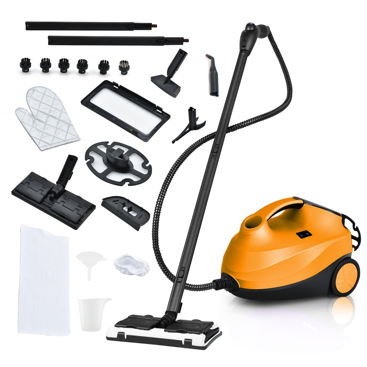 LIVSK Multifunctionele Stoomreiniger - 2000 W - 1,5L Tank - 45 minuten Stoomtijd - 19 Accessoires - Veilig en Chemicaliënvrij -