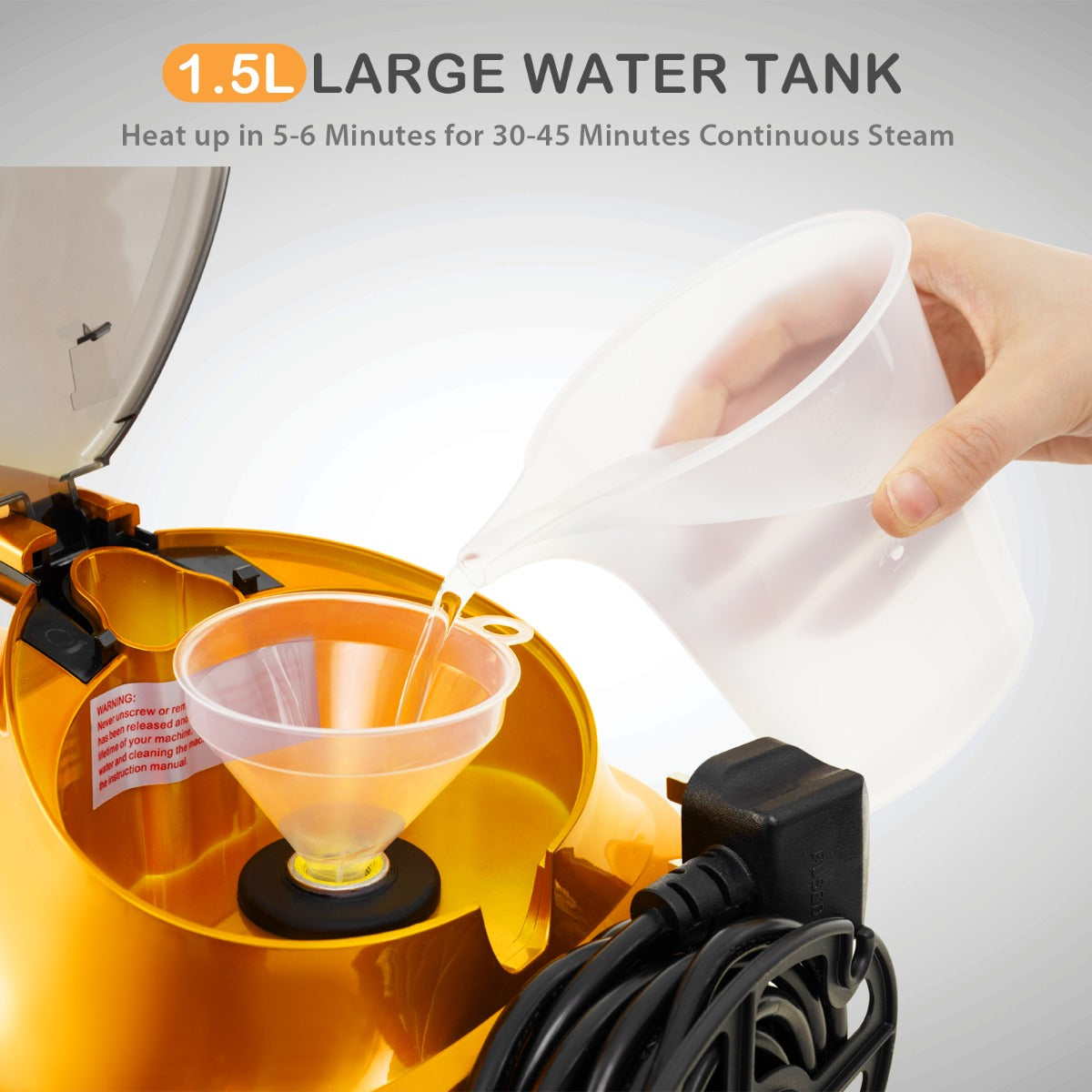 LIVSK Multifunctionele Stoomreiniger - 2000 W - 1,5L Tank - 45 minuten Stoomtijd - 19 Accessoires - Veilig en Chemicaliënvrij -