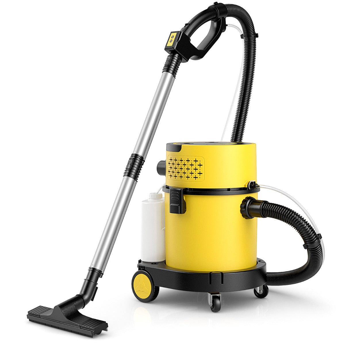 LIVSK Nat-/Droogzuiger - 1200 W Motor - 17 kPa Zuigkracht - 20 L Capaciteit - Inclusief Diverse Accessoires - Geel en Zwart