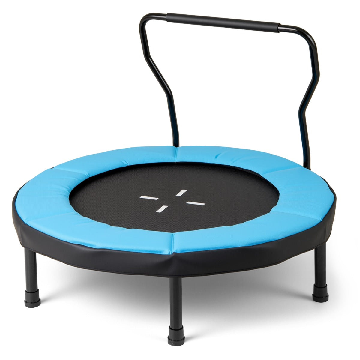 LIVSK Kindertrampoline - Afneembare Handgrepen - Waterdichte PP-mat - Belastbaar tot 100 kg - Eenvoudige Montage - Blauw