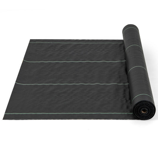LIVSK Onkruidbestrijdingsdoek 50 m x 1 m - Slijtvaste Stof - Ademend en Doorlatend - Voor Optimale Plantengroei - Zwart