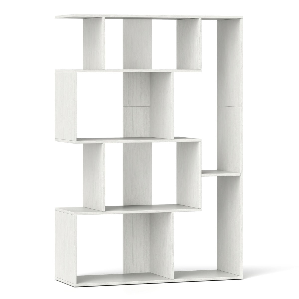 LIVSK Boekenkast met 6 Vakken - Duurzaam en Stabiel - Inclusief Kantelbeveiligingen - Onderhoudsvriendelijk - 80 x 30 x 119 cm -