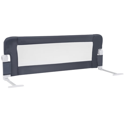 LIVSK Extra Lang Bedhekje - Inklapbaar en Duurzaam - Stevig Stalen Frame - Geschikt voor Peuterbedden en Eenpersoonsbedden - Grijs