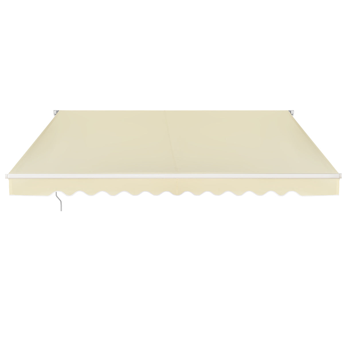 LIVSK Oprolbare Luifel Aluminium - Waterdicht Polyester - Verstelbare Kanteling - Eenvoudige Installatie - 3m x 2,5m - Beige