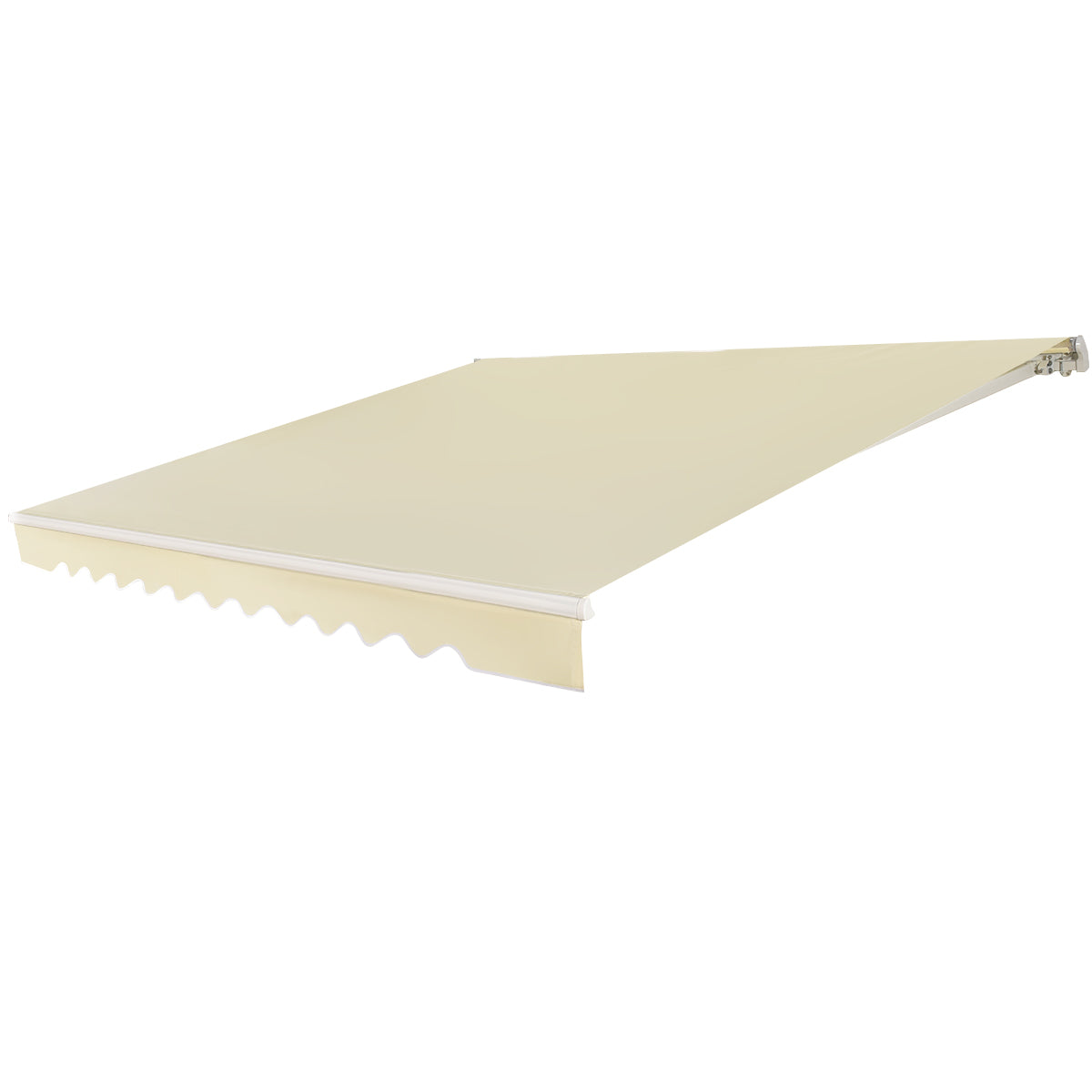 LIVSK Oprolbare Luifel Aluminium - Waterdicht Polyester - Verstelbare Kanteling - Eenvoudige Installatie - 3m x 2,5m - Beige