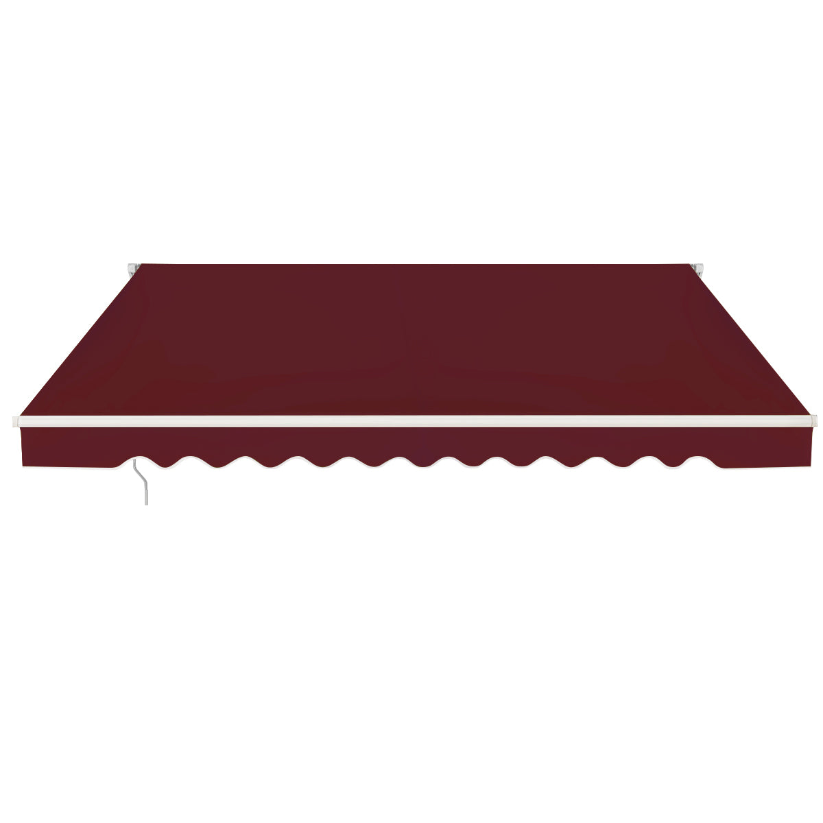LIVSK Oprolbare Luifel - Aluminium Frame - Waterdicht Polyester - Verstelbare Hellingshoek 5° tot 35° - 3m x 2,5m - Beige