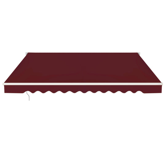 LIVSK Oprolbare Luifel - Aluminium Frame - Waterdicht Polyester - Verstelbare Hellingshoek 5° tot 35° - 3m x 2,5m - Beige