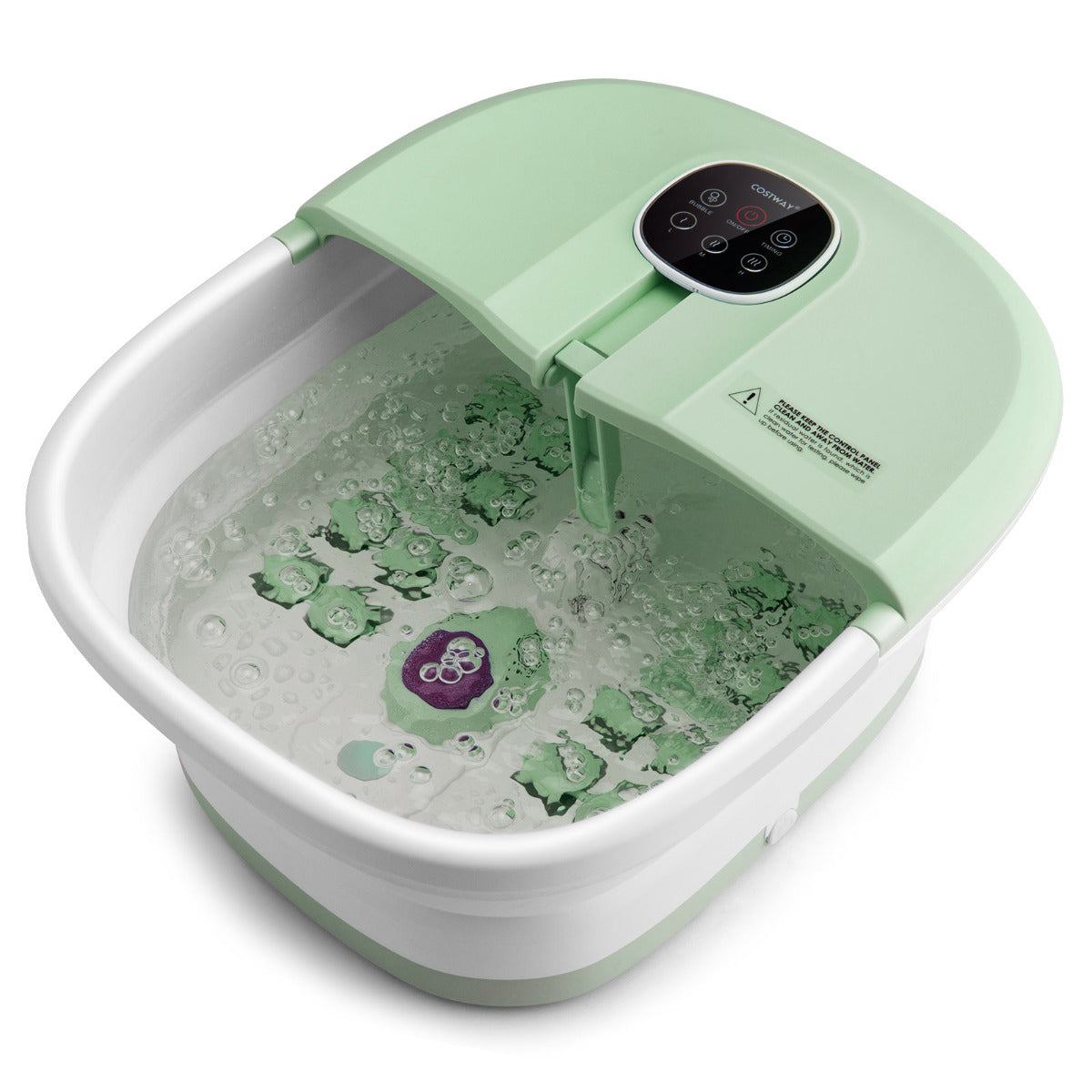 LIVSK Opvouwbaar Voetenbad Massager - Shiatsu, Bubbelmassage, Verwarming - Afstandsbediening - Compact - 33,5 x 41 x 20,5 cm -