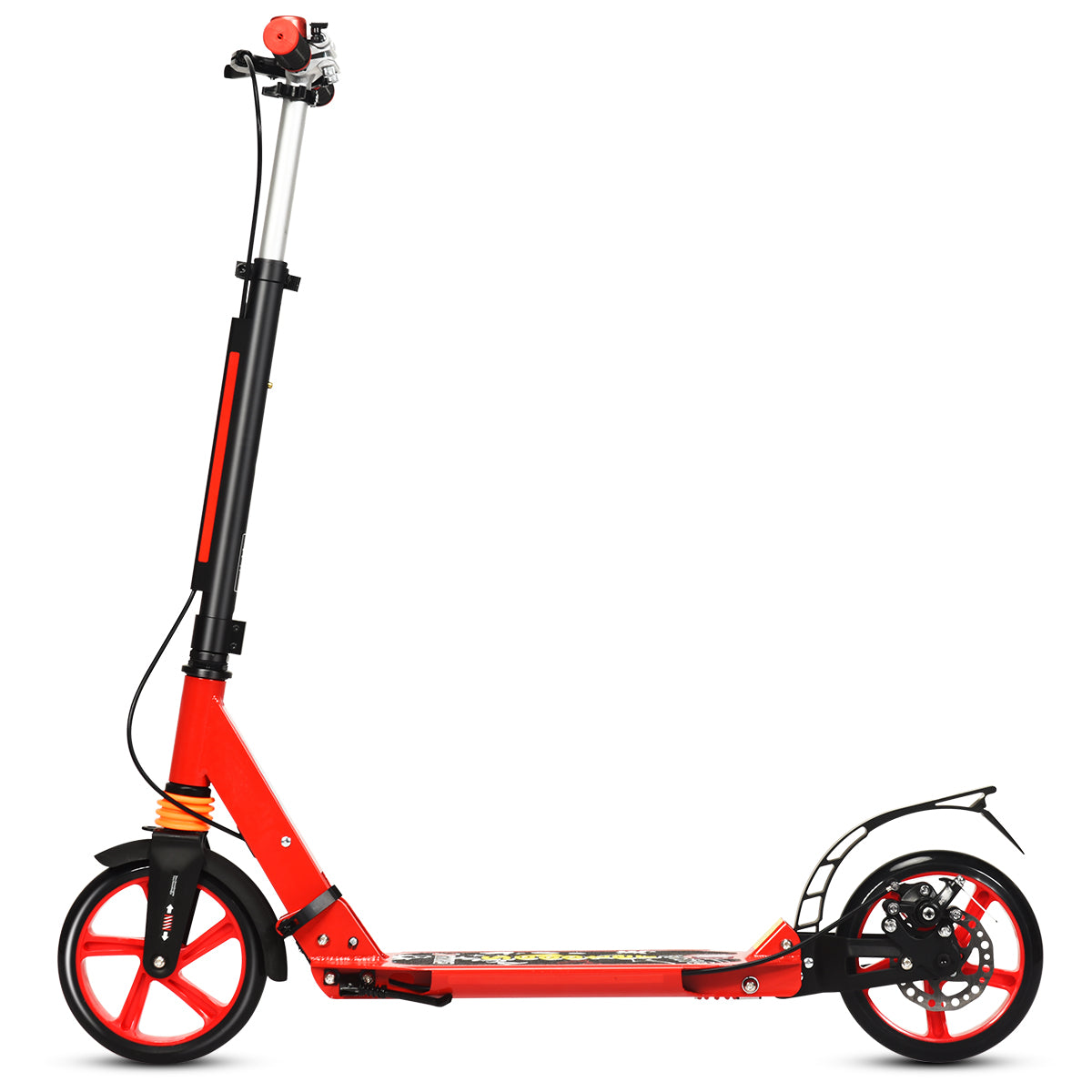 LIVSK Sportstep - Opvouwbaar - Aluminiumlegering - 3 Verstelbare Hoogtes - Grote PU-wielen - Tot 100 kg - Zoals afgebeeld